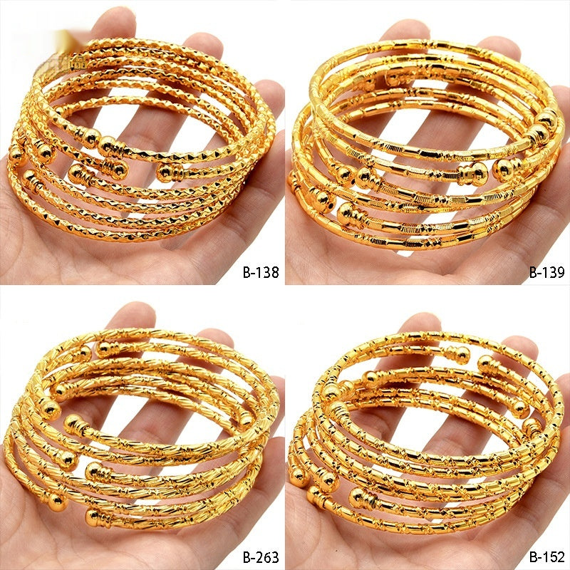 24k Gold Plated Bracelet Bangle