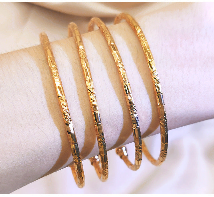 24k Gold Plated Bracelet Bangle