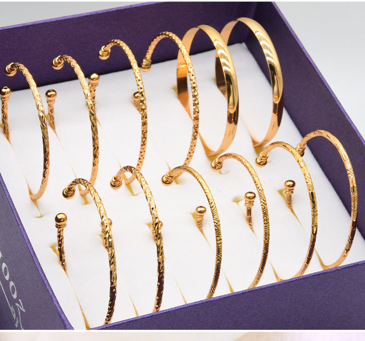 24k Gold Plated Bracelet Bangle
