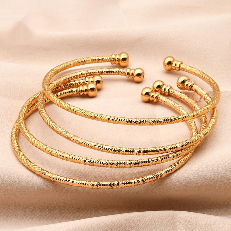 24k Gold Plated Bracelet Bangle