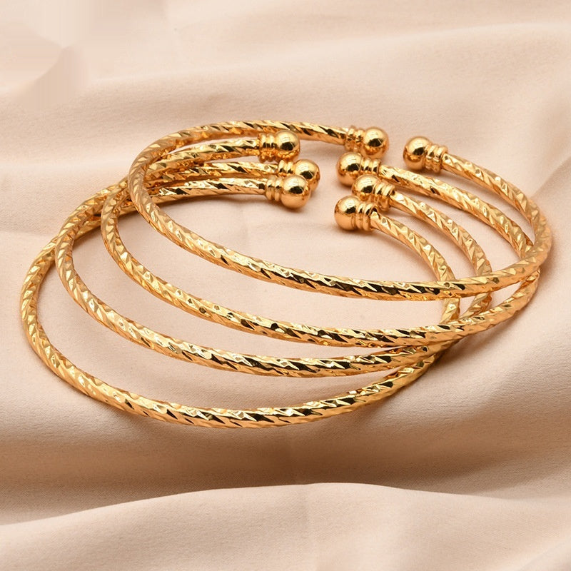 24k Gold Plated Bracelet Bangle